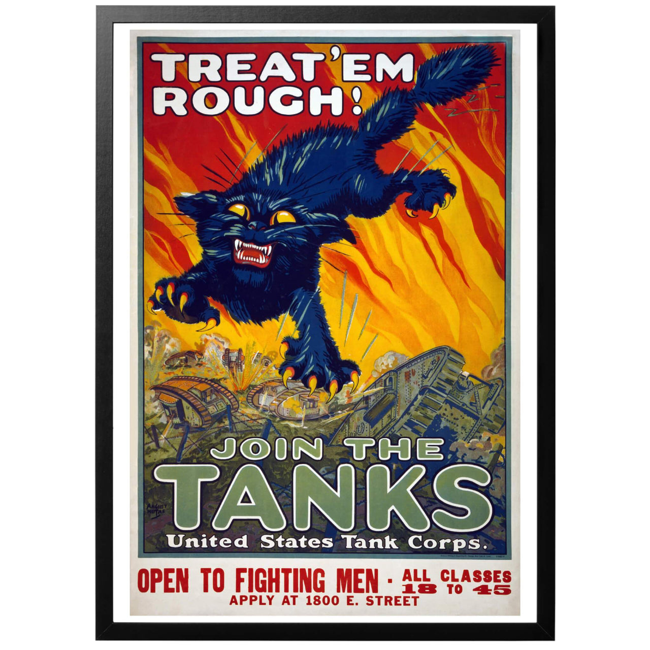 Treat 'Em Rough! Join the Tanks Poster