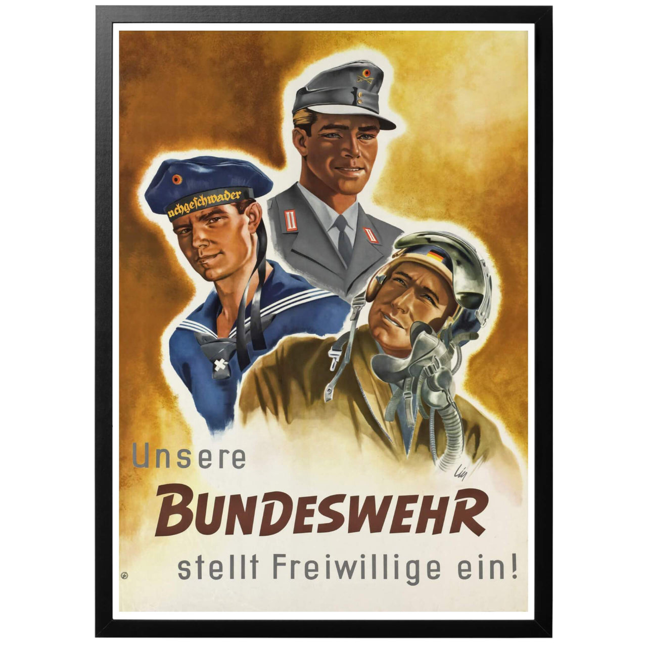 Vårt Bundeswehr tar emot frivillga! Poster