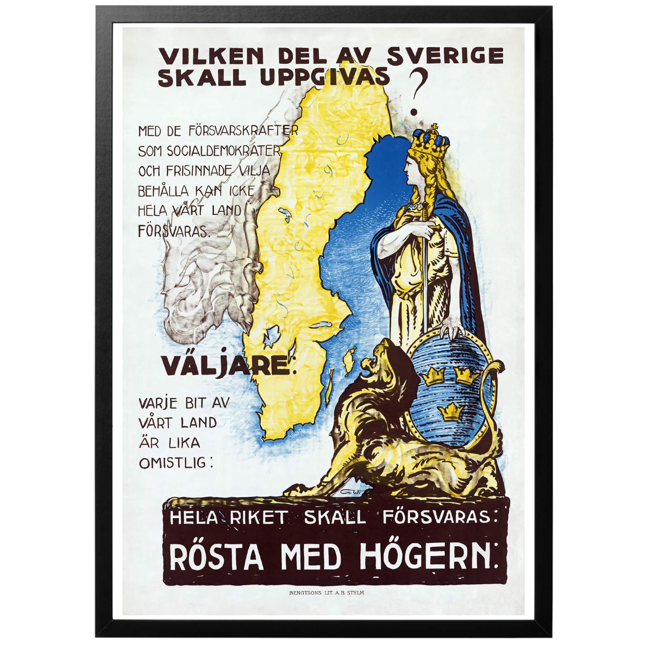 Vilken del av Sverige skall uppgivas? Poster