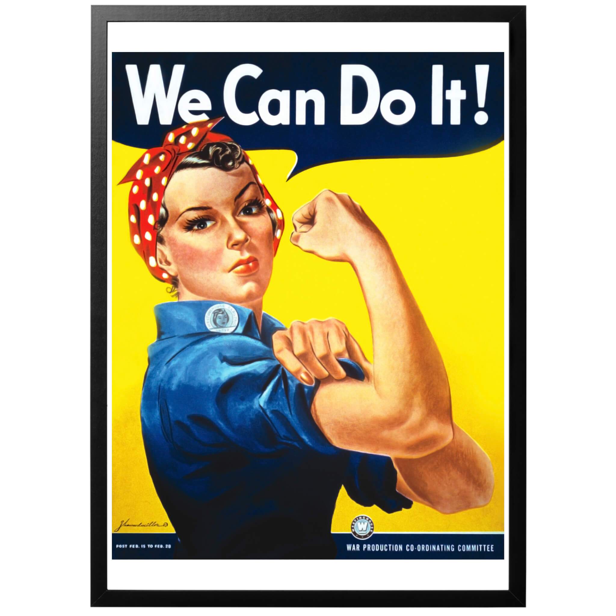 We Can Do It Vintage Motivational Poster Motivational Print, Wall Decor -   Sweden