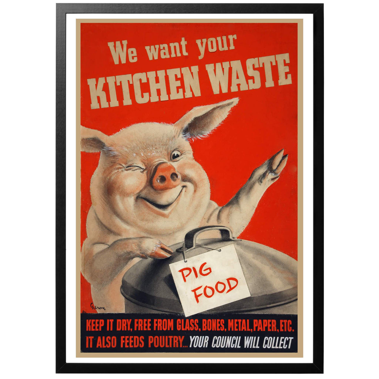 We want your Kitchen Waste Poster