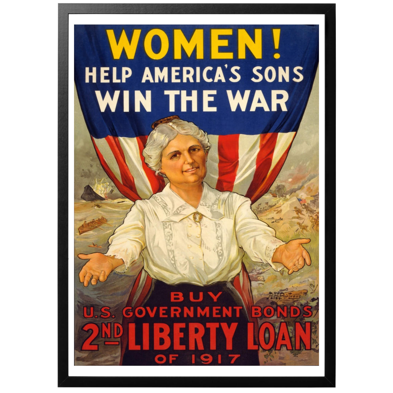 Women! Help America's Sons Win The War Poster