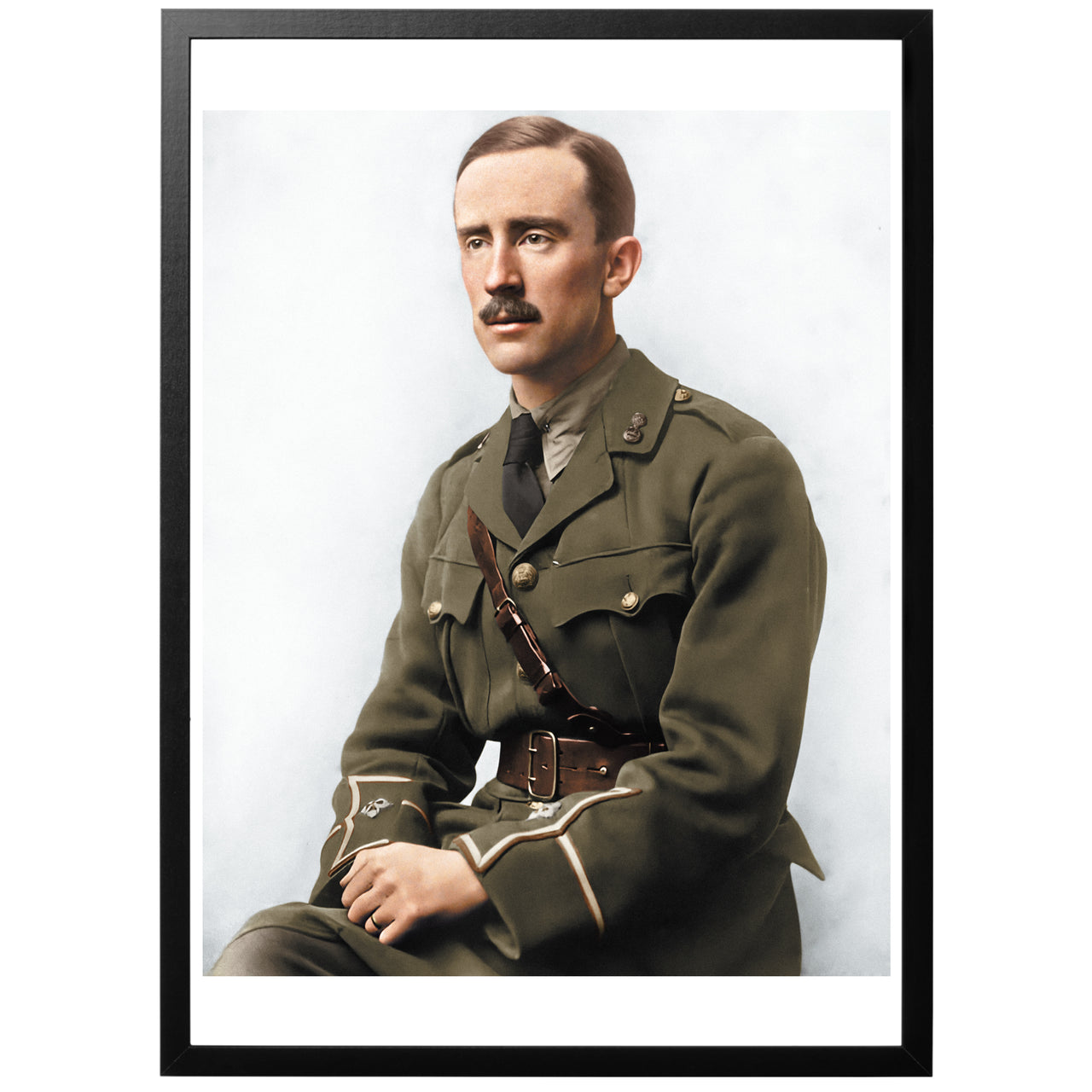 J.R.R. Tolkien koloriserat vintage fotogtafi med ram
