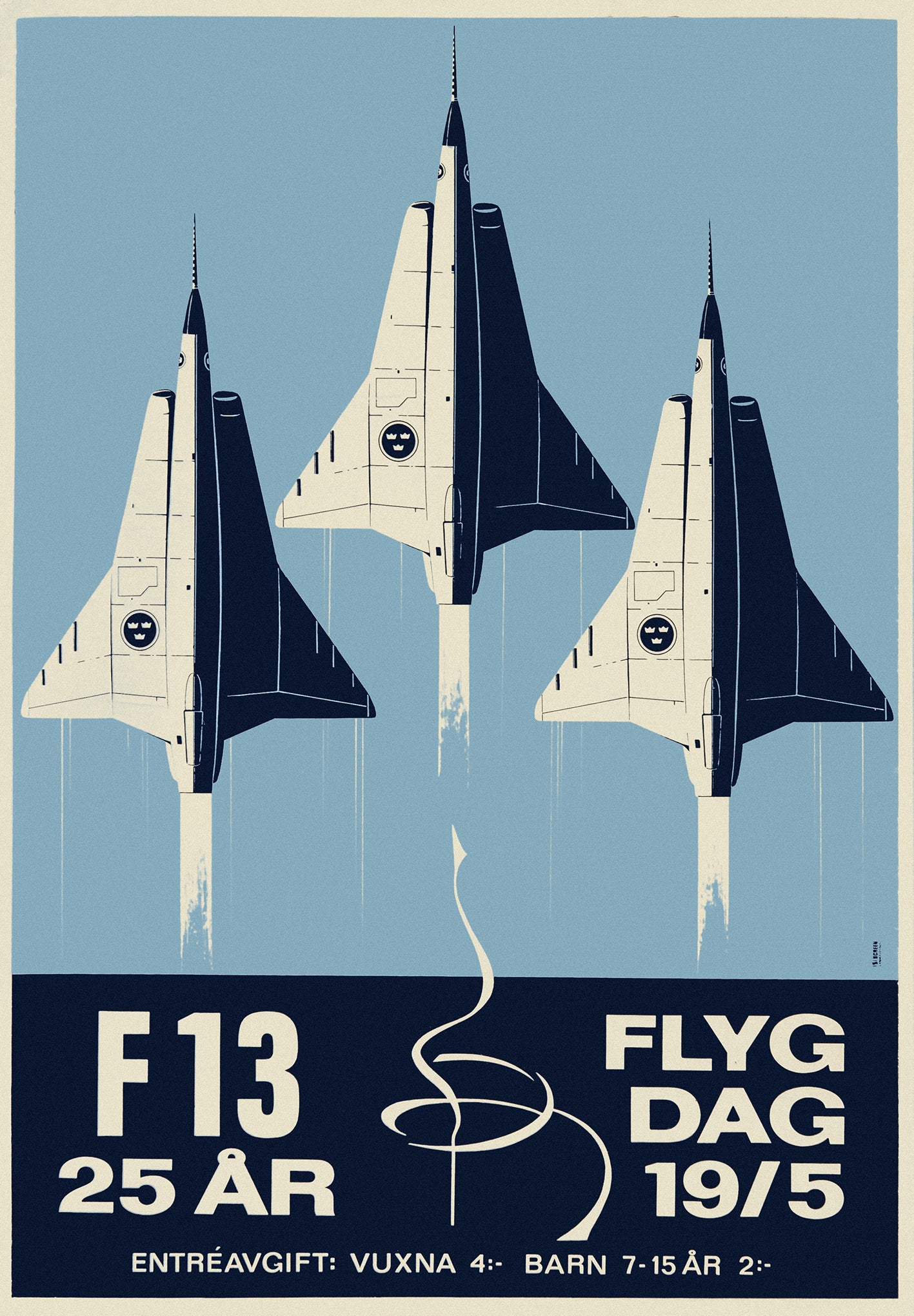 F13 25 år vintage Poster utan ram