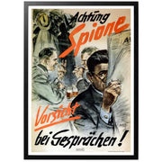 Achtung spione - Tysk WWII propaganda affisch