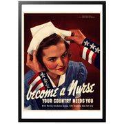 Bli en sjuksyster! Amerikansk WW2 propaganda poster