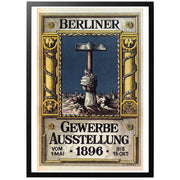 Den stora industriutställningen i Berlin 1896 - tysk affisch