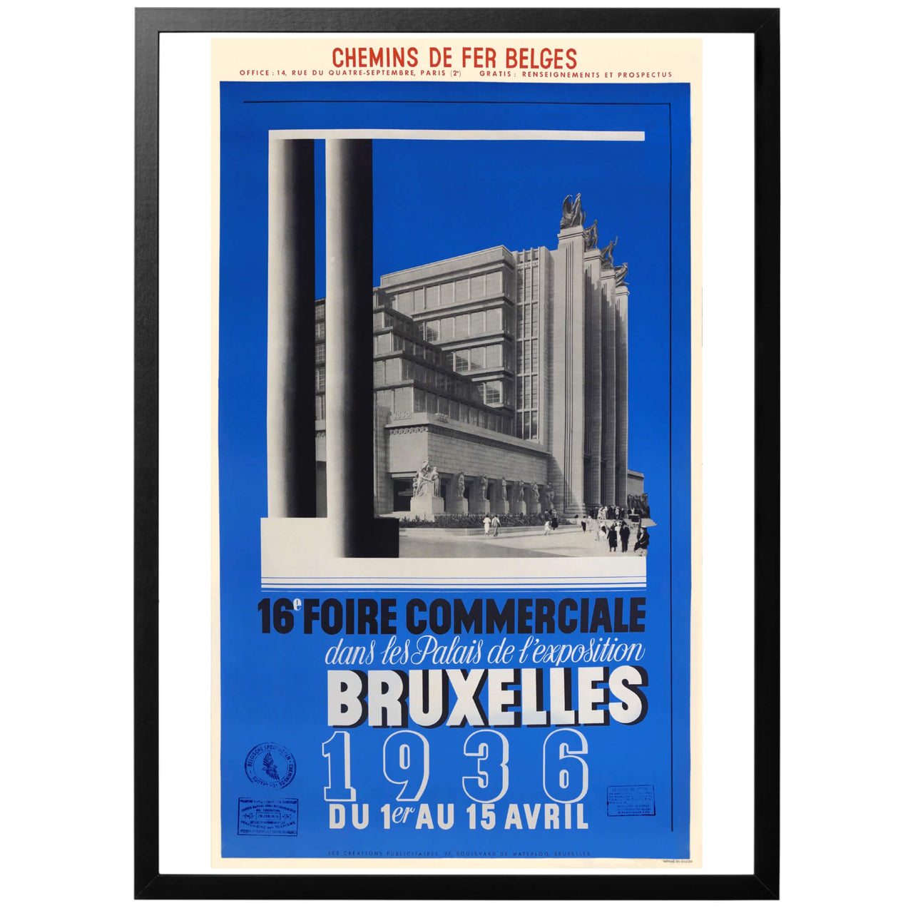 Bruxelles Commercial Fair 1936 Poster