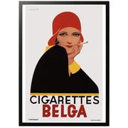 Cigaretter Belga vintage cigarett reklam med ram