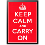 Keep calm and carry on - Brittisk WWII affisch