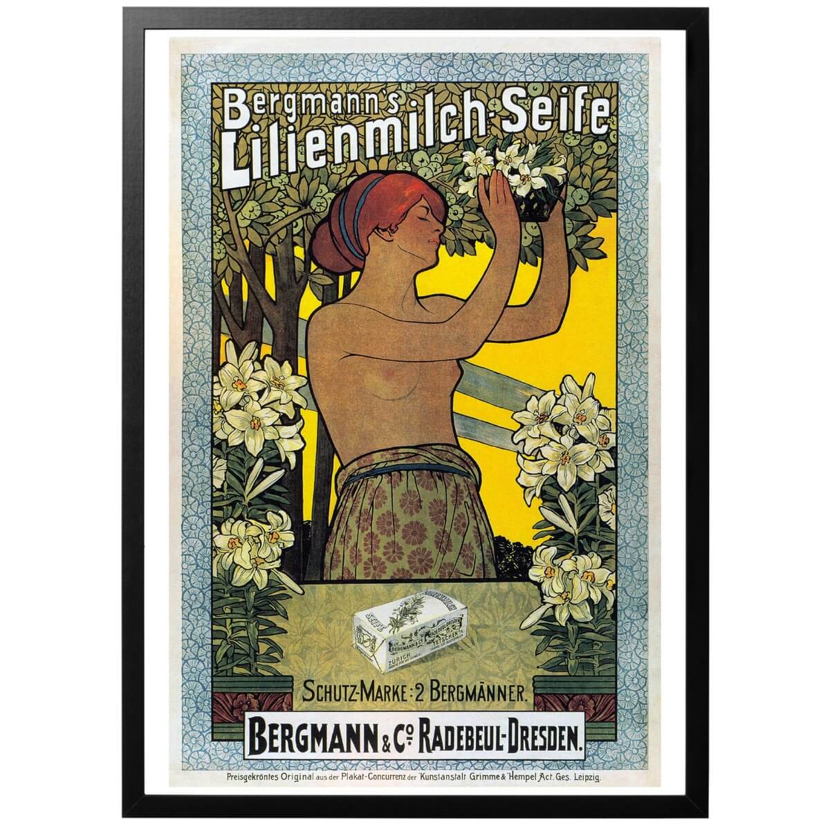 Bergmanns liljemjölktvål Poster