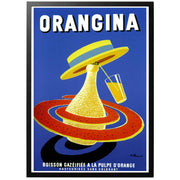 Orangina Fransk reklamaffisch från 1972 av Bernard Villemot. Klassisk reklamaffisch för den franska läsken Orangina. Affischen är ritad av Bernard Villemot på 1970-talet. Orangina skapades 1933 i Spanien av den spanska kemisten Augustin Trigo under namnet Naranija och såldes sedan till den franska affärsmannen Léon Beton.
