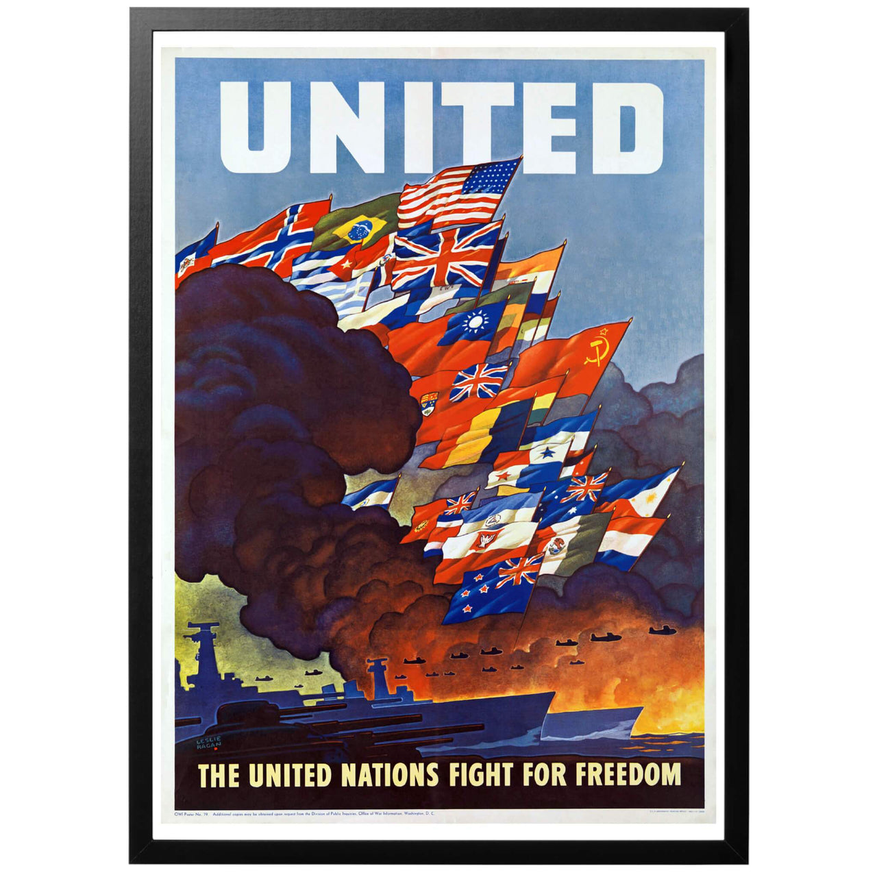 United! United nations fight for Freedom Poster