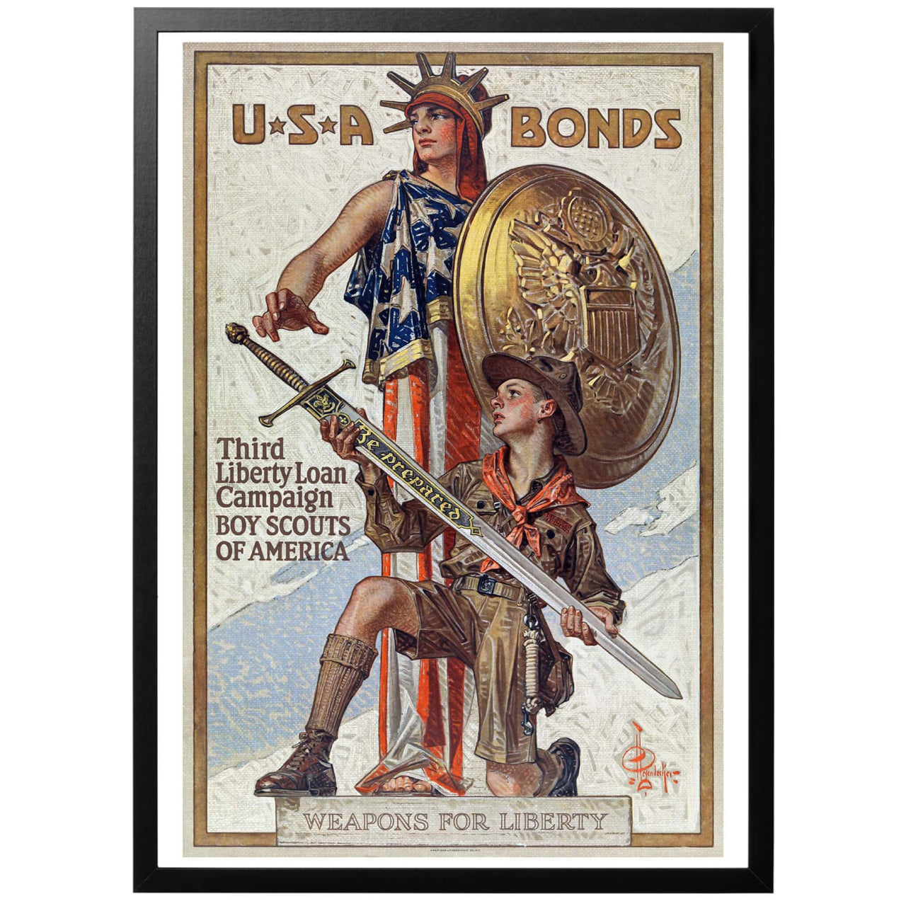 USA Bonds Boy Scouts of America Poster