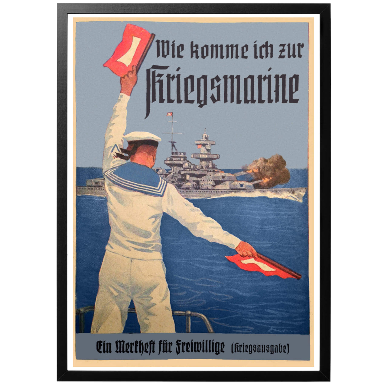 Wie komme ich zur Kriegsmarine Poster