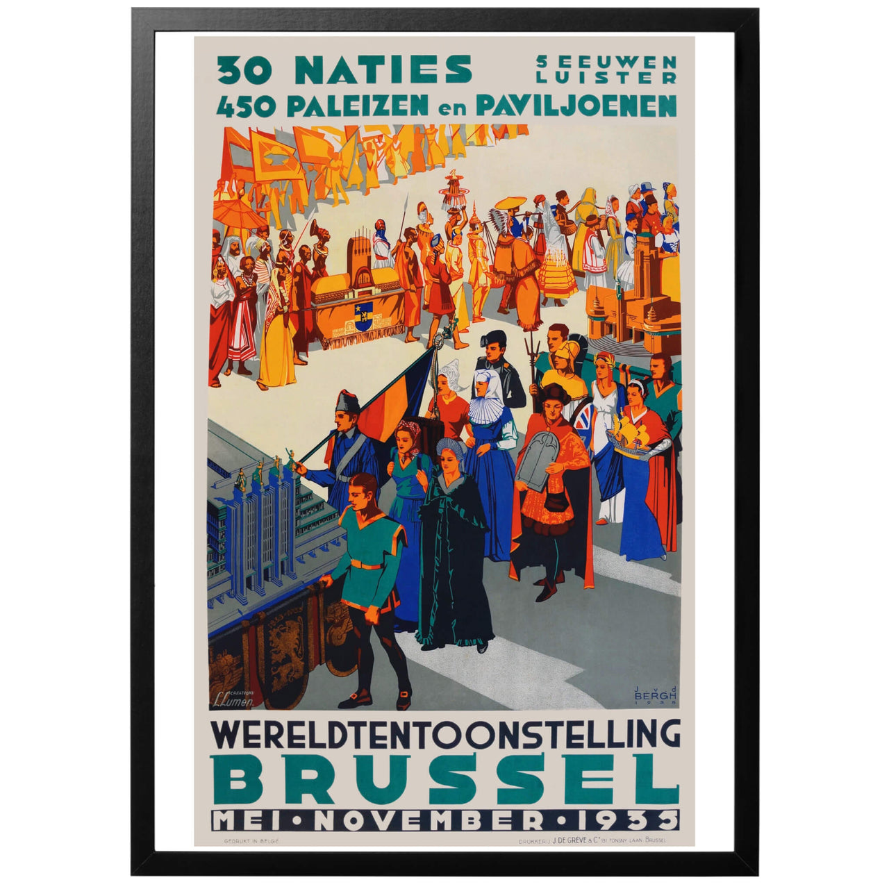 World Fair Brussels 1935 Poster