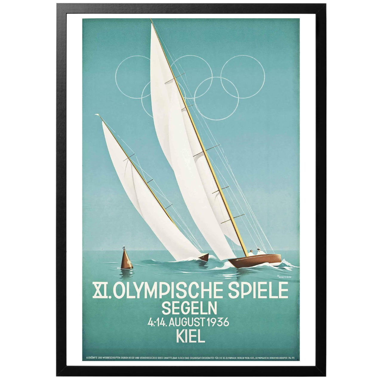 XI Olympische Spiele - Segeln Poster